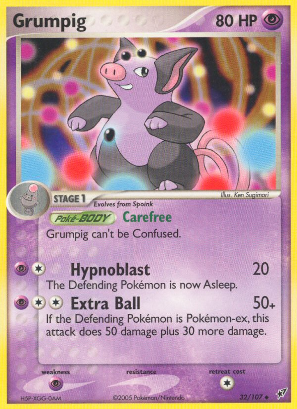 EX Deoxys Grumpig #32/107